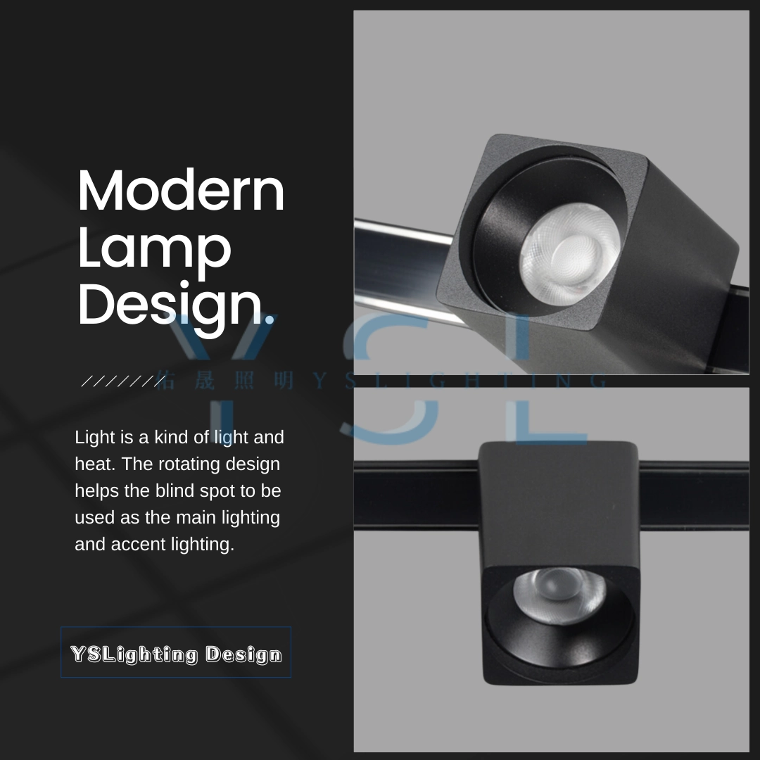 8W │ 內縮方盒-超薄磁吸軌道燈