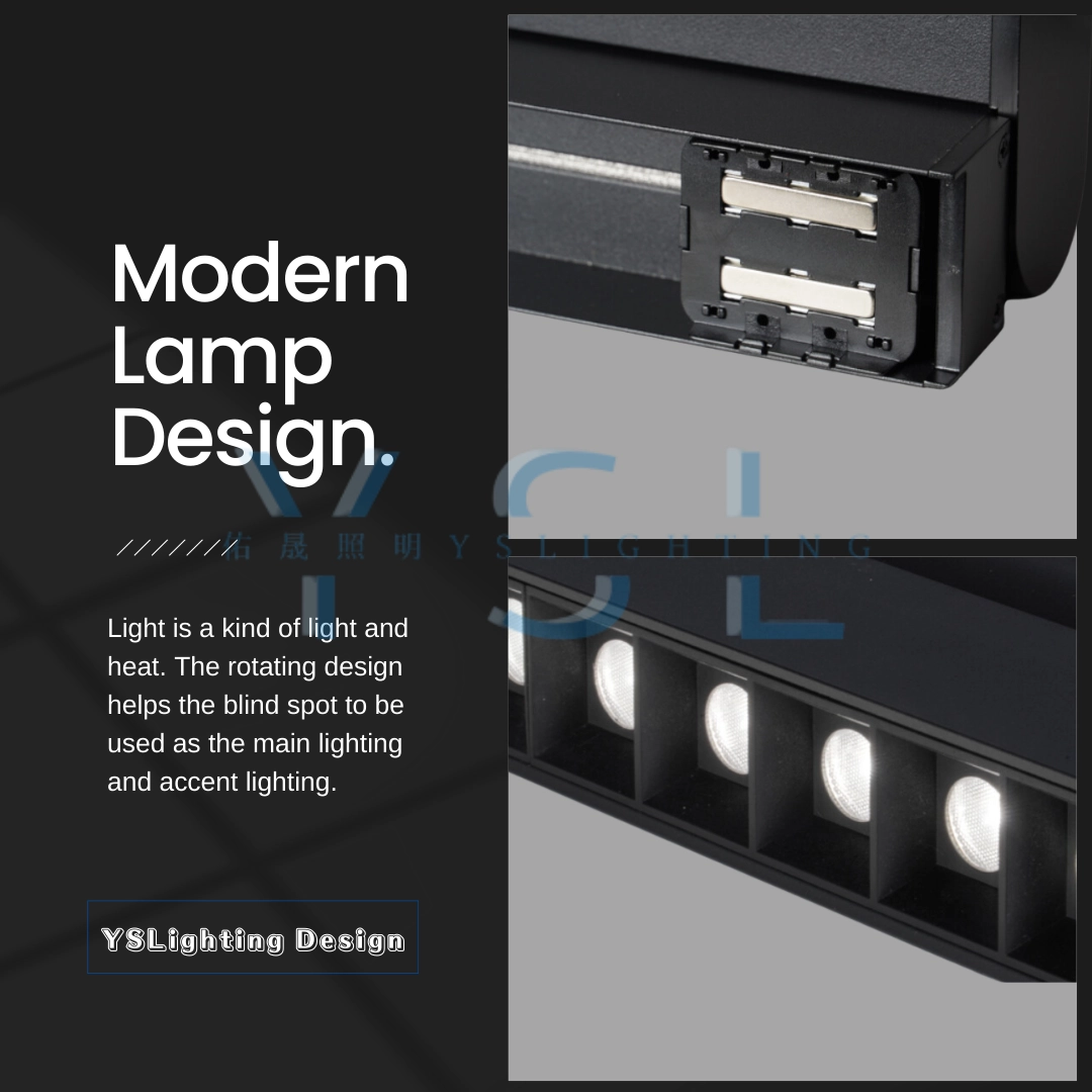 10W │ 新款格柵折疊式-超薄磁吸軌道燈