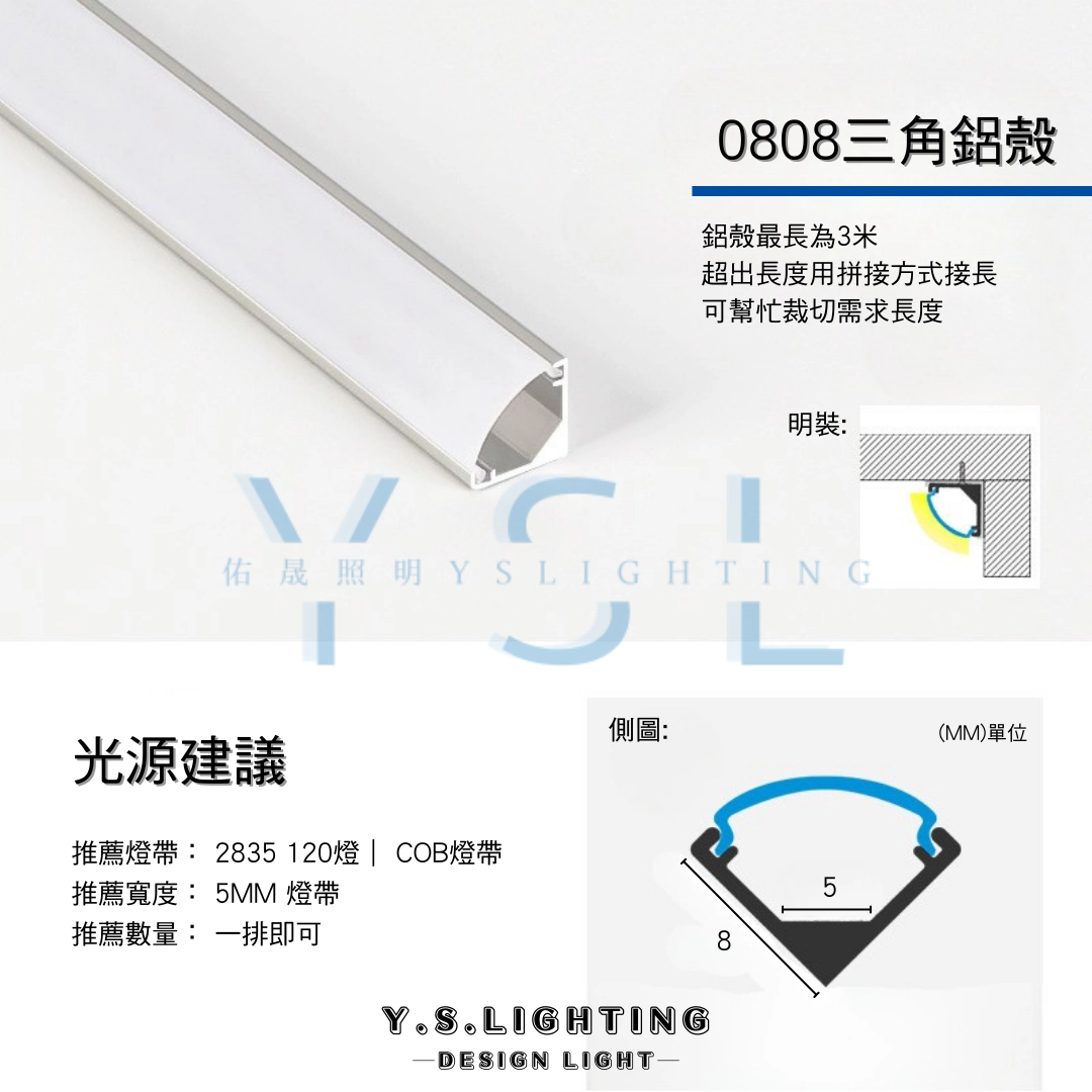 三角0808| 24V鋁條燈