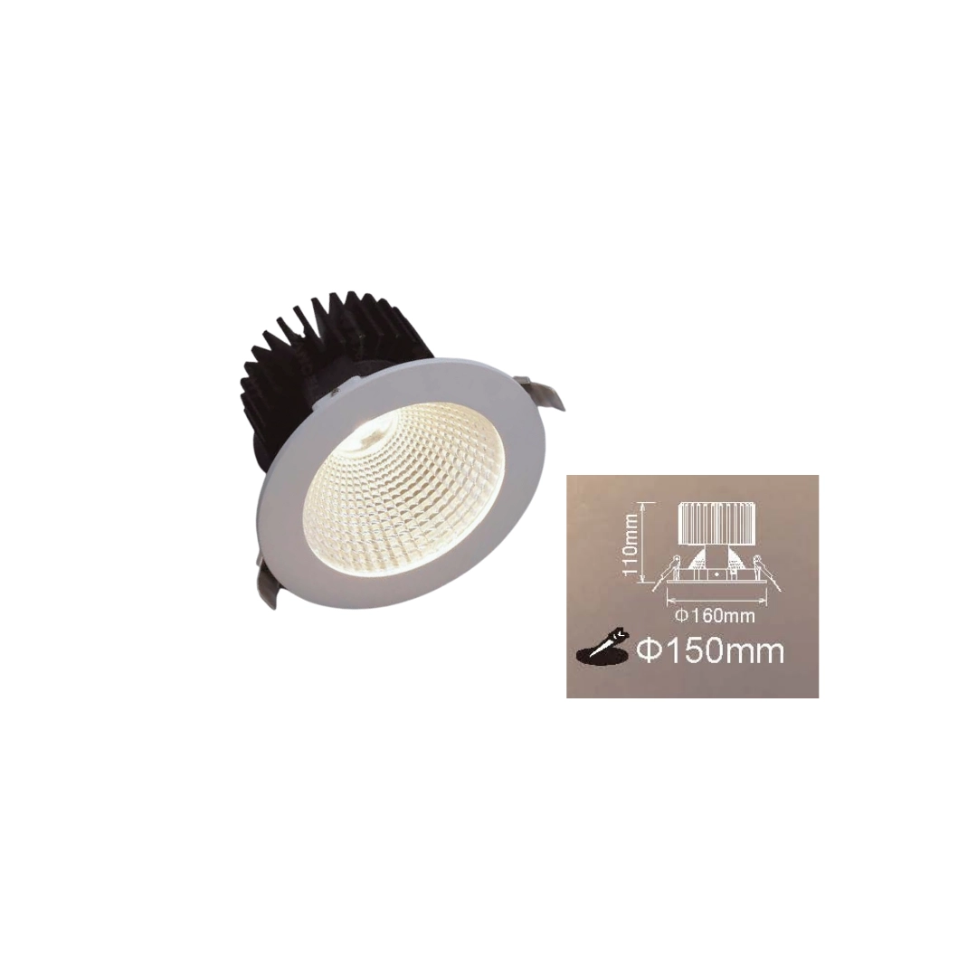 15CM|高亮黑鑽石-崁燈