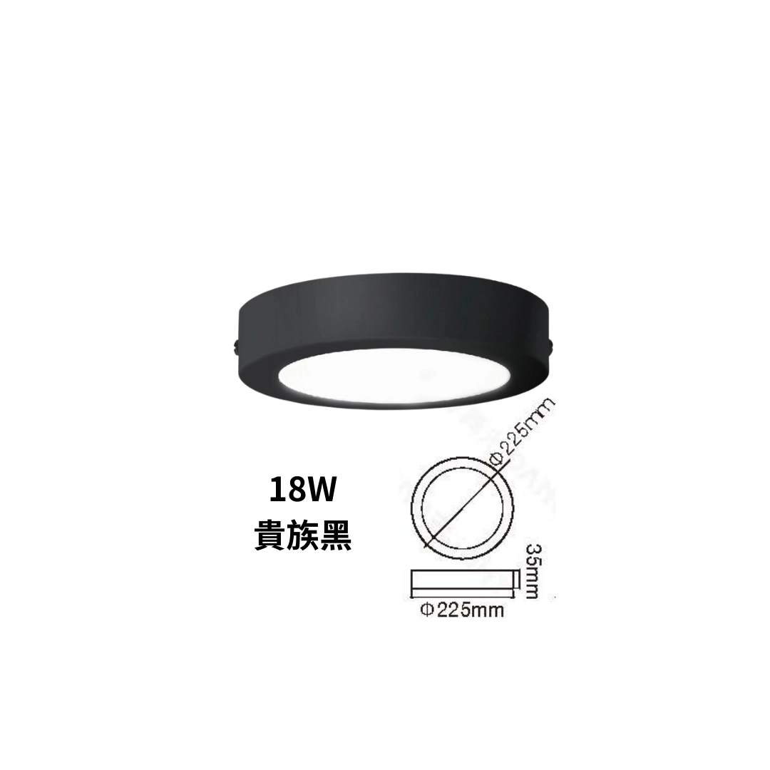 12W、18W|基礎單色超薄-吸頂燈