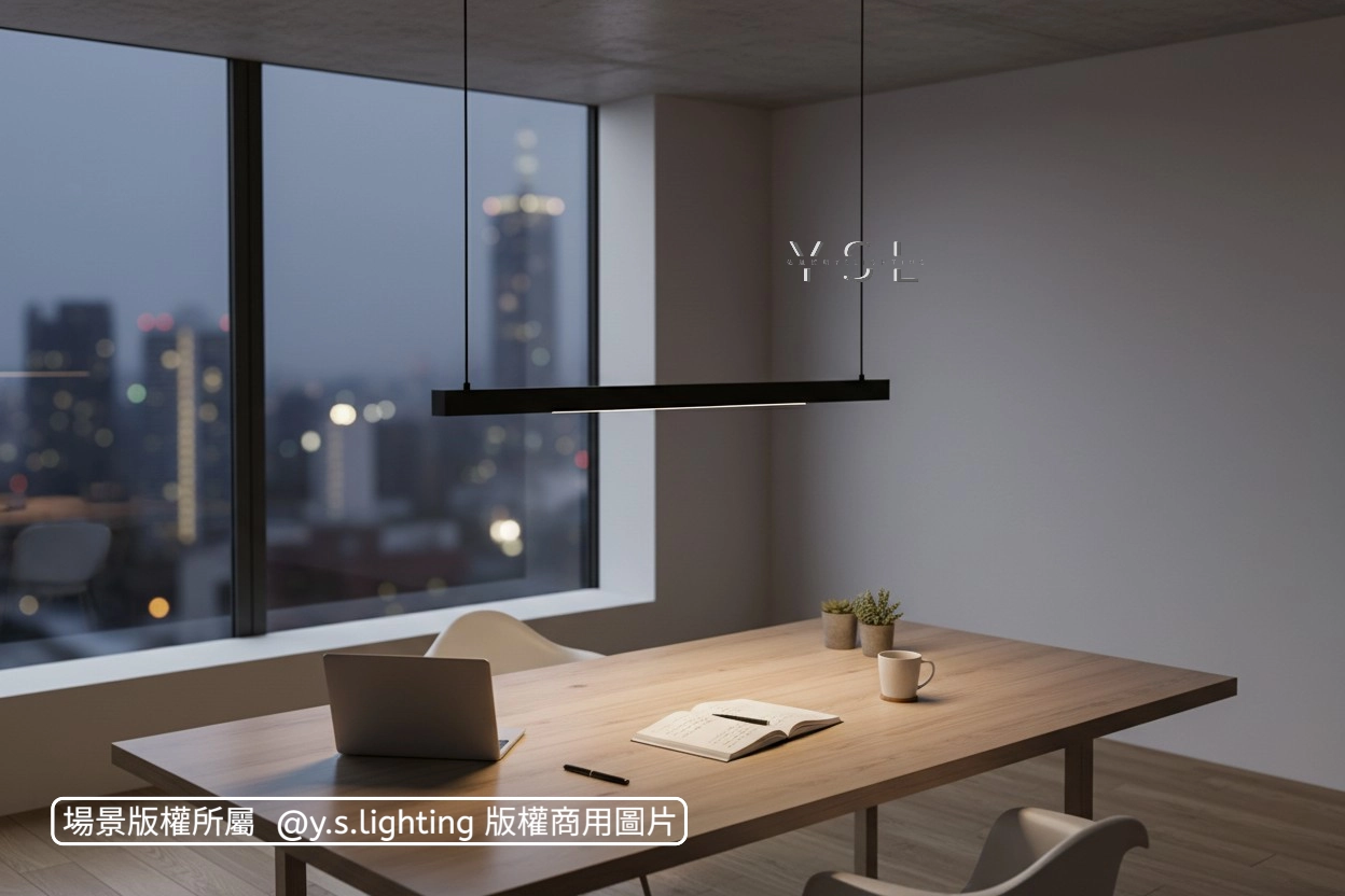 吊式｜擴散+格柵長條燈