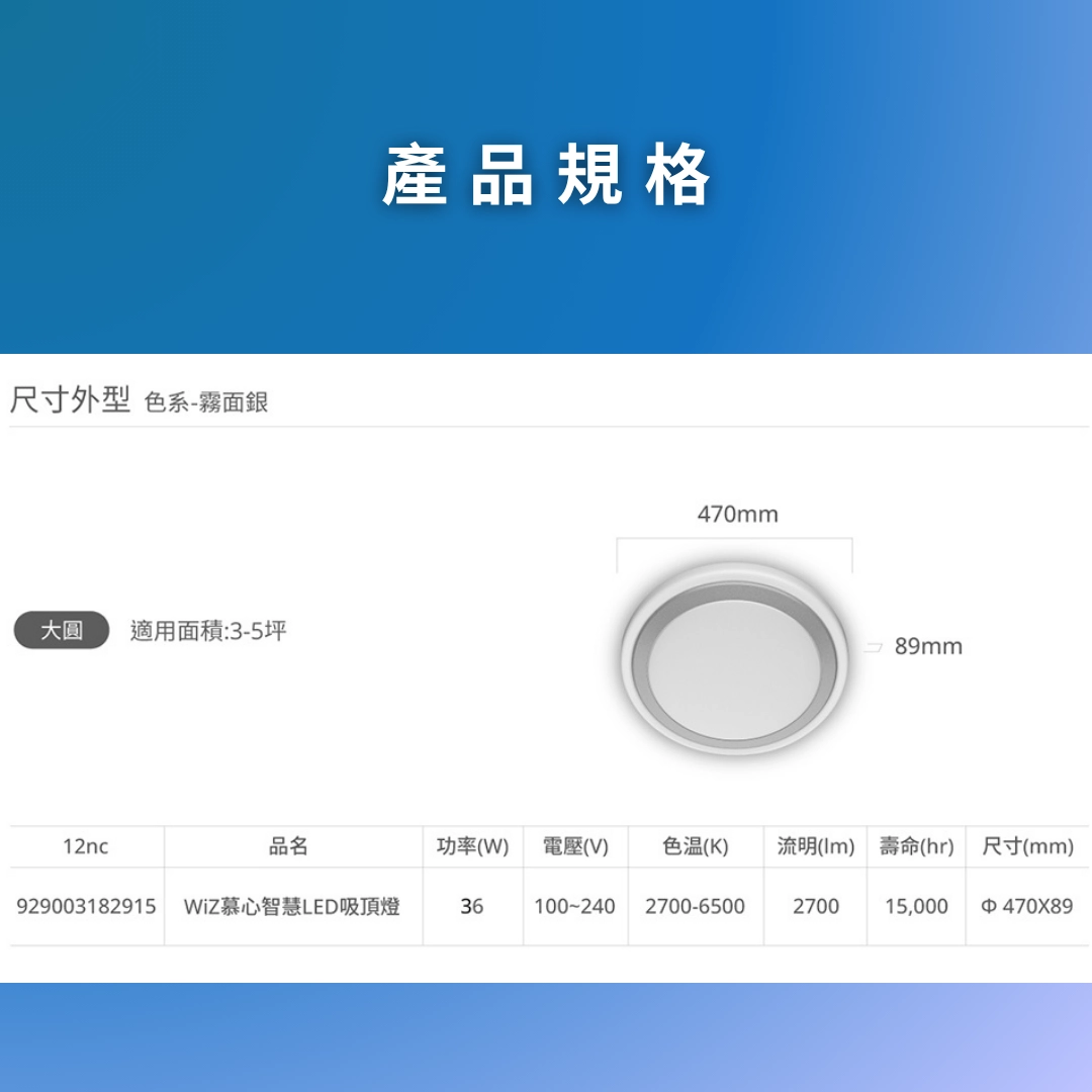 WiZ|智慧慕心-吸頂燈