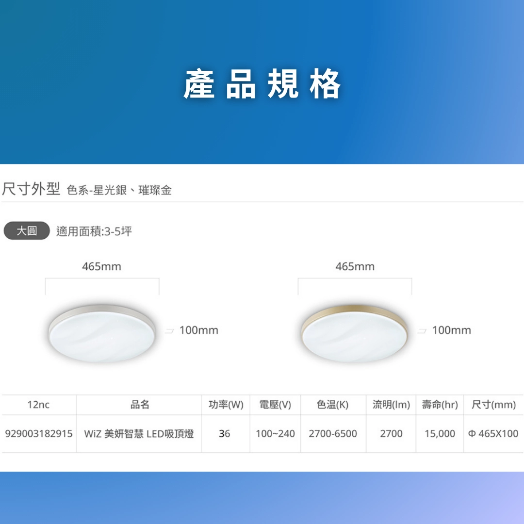 WiZ|智慧美研-吸頂燈