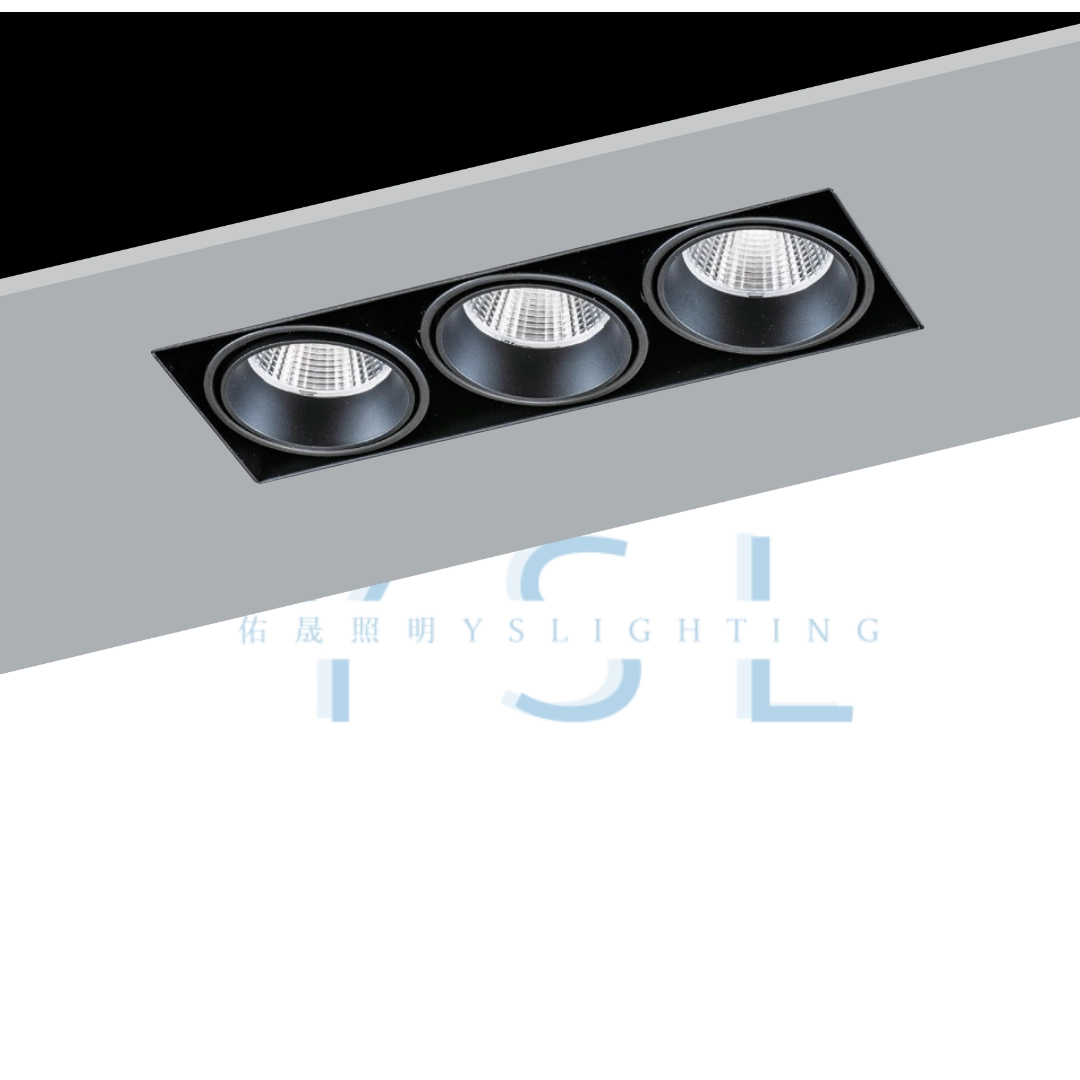 7W、7W*2、7W*3、7W*5 │ 無邊框防眩-方崁盒燈