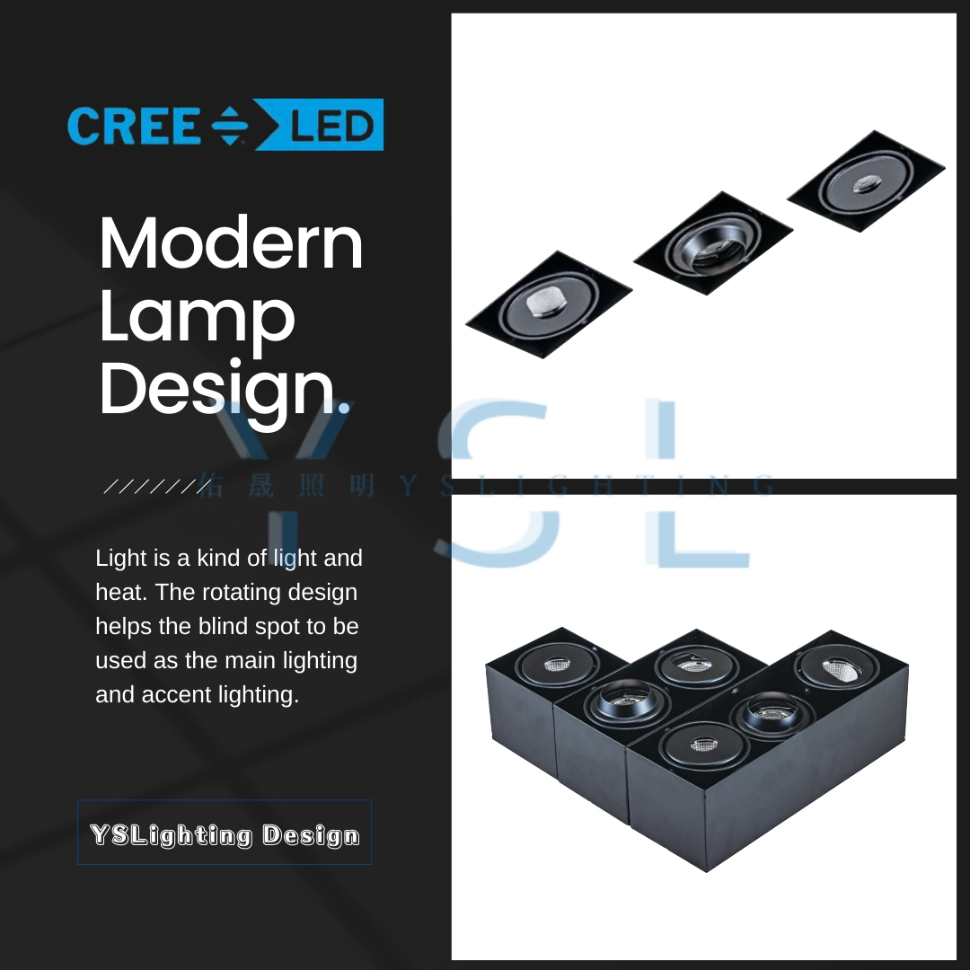 單、雙、三 │ 特殊防眩罩型-方崁盒燈(純燈具MR16另購)