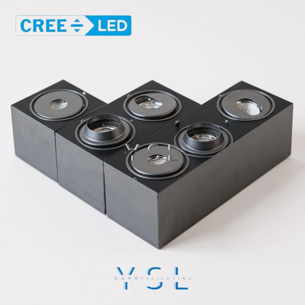 單、雙、三 │ 特殊防眩罩型-方崁盒燈(純燈具MR16另購)