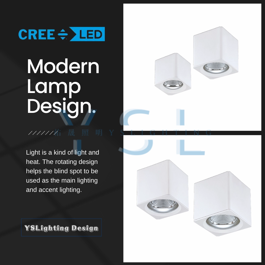 10W、20W、30W、40W │ 金屬內縮款-吸頂方燈