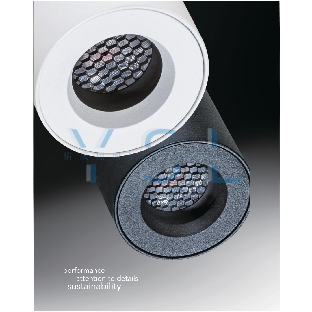 9W、13W、18W │ 蜂巢內縮款-吸頂筒燈