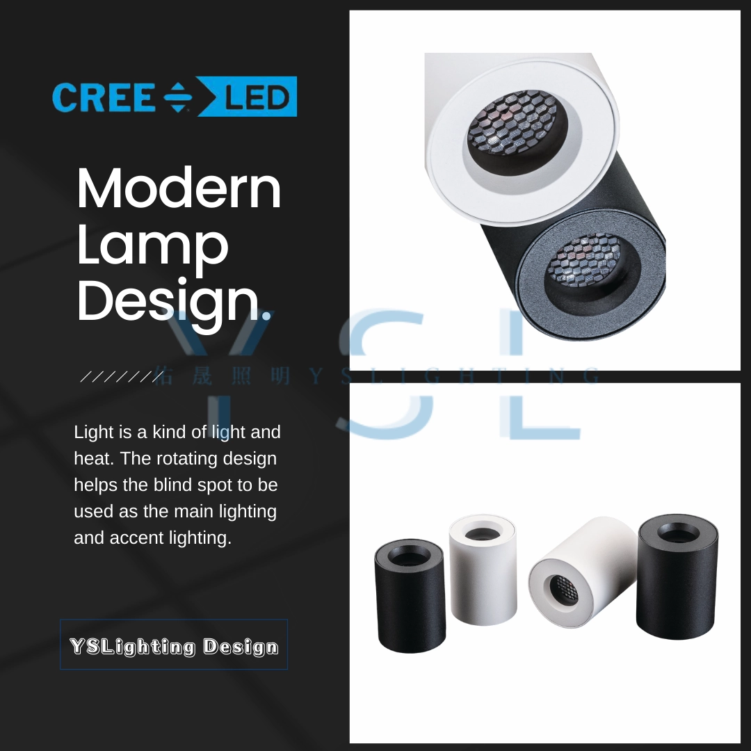 9W、13W、18W │ 蜂巢內縮款-吸頂筒燈