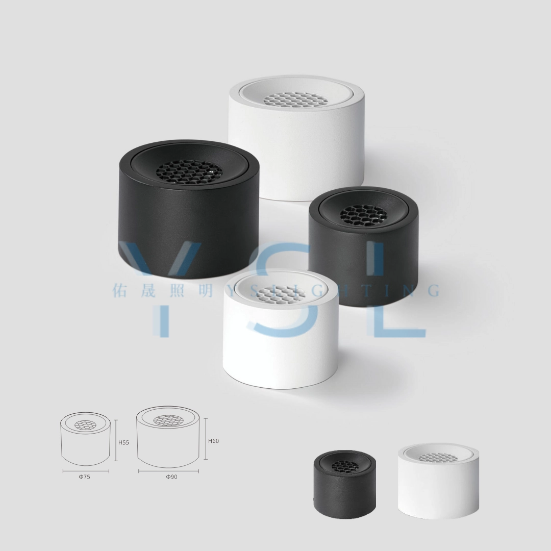 6W、10W │薄型蜂巢-吸頂筒燈
