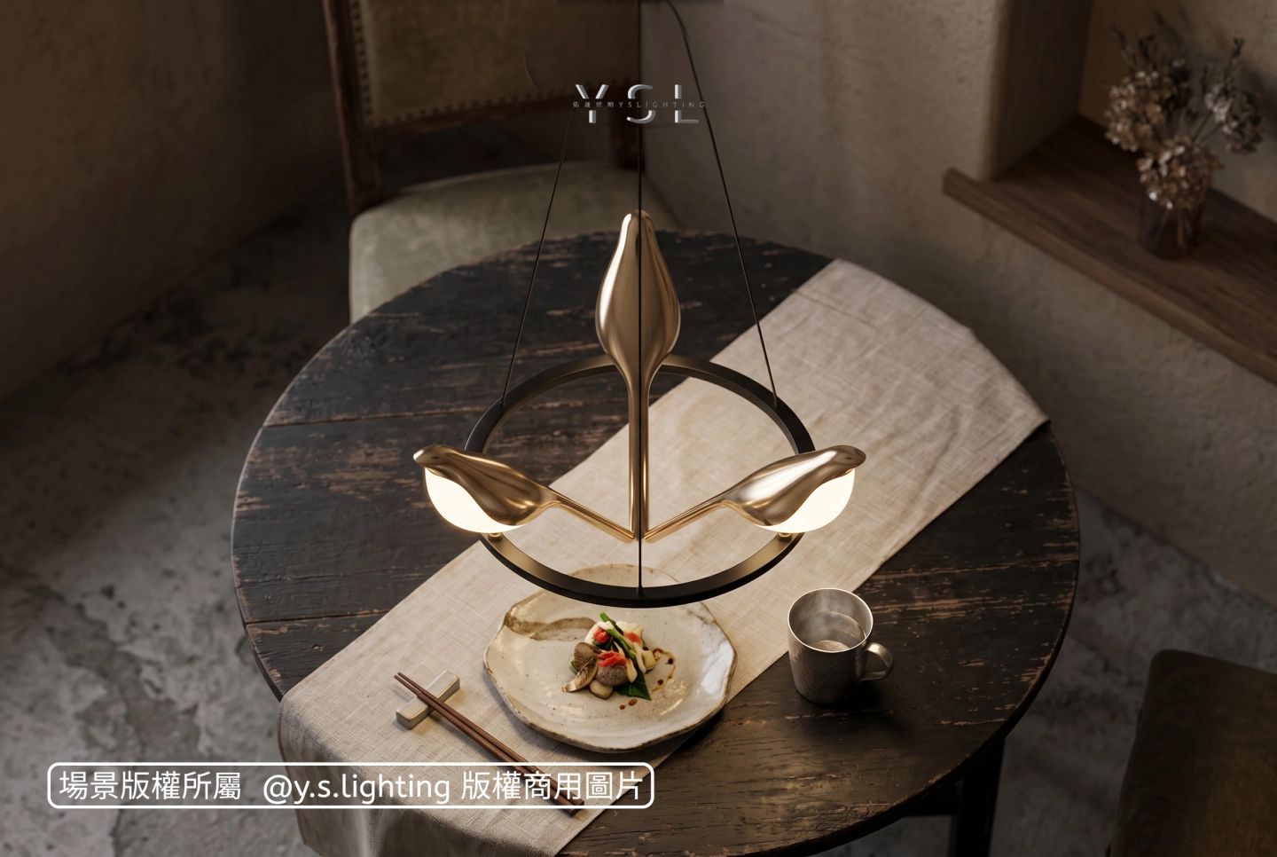 3Magpie吊燈-圓款-2款