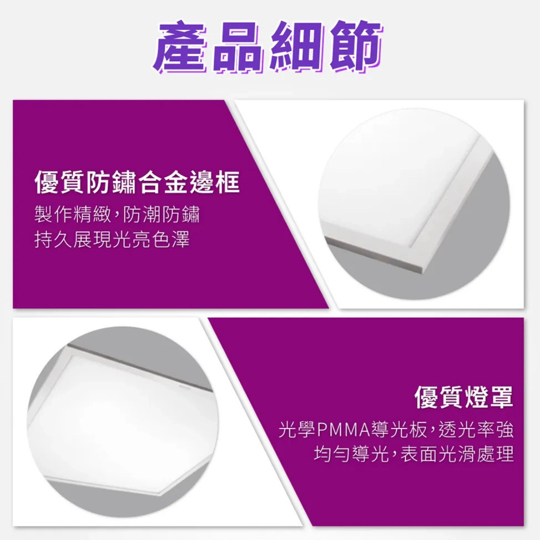 2*2、4*2|節標款平板燈