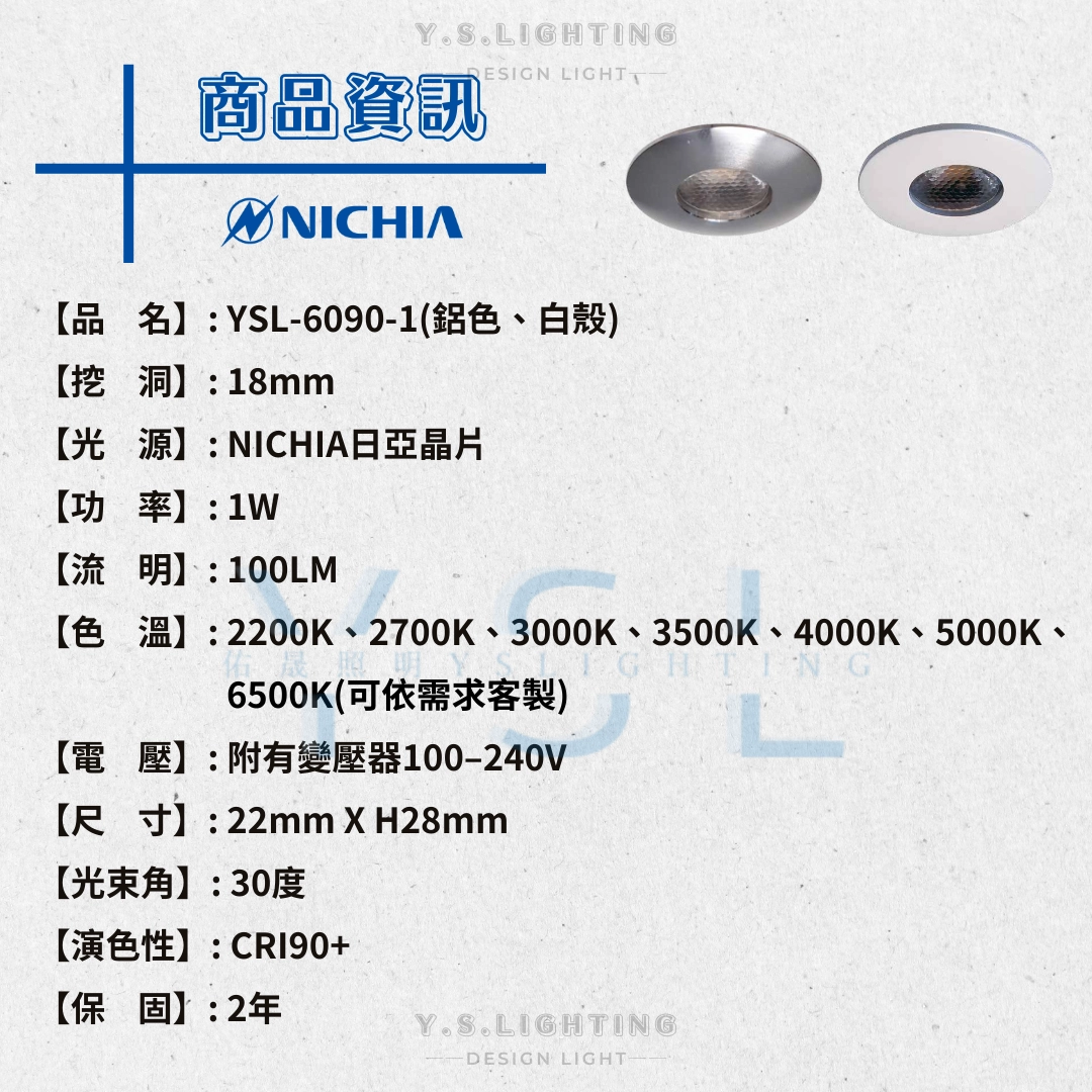 1.8CM │ 櫥櫃小崁燈