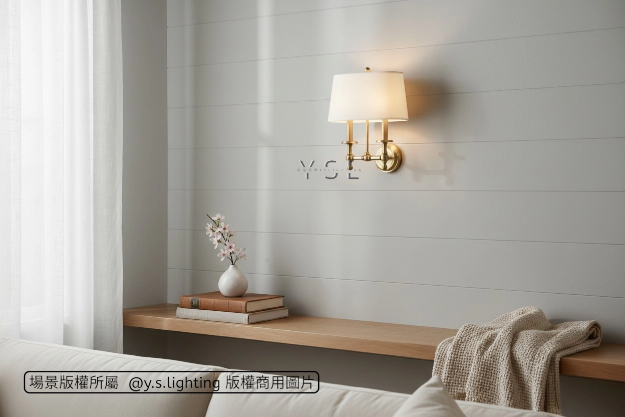 銅布曲壁燈-2款