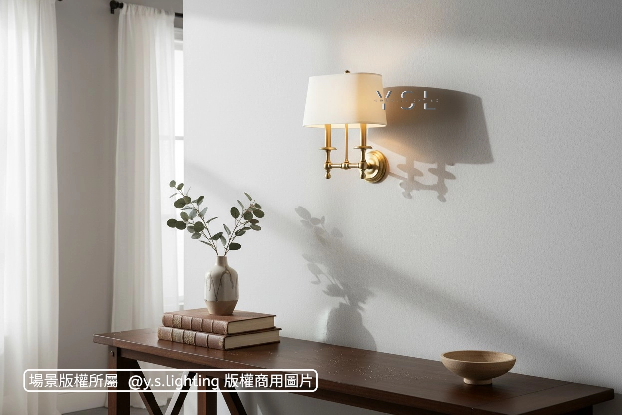 銅布曲壁燈-2款