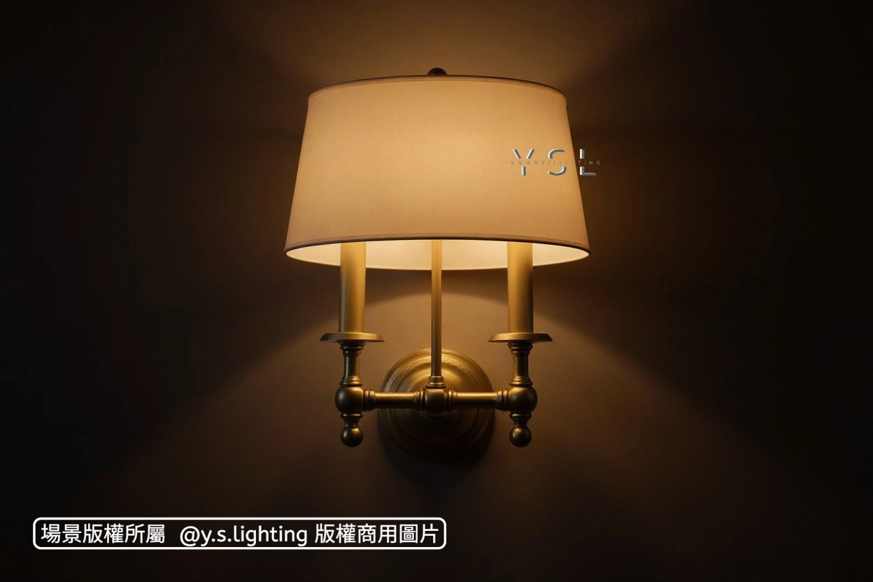 銅布曲壁燈-2款