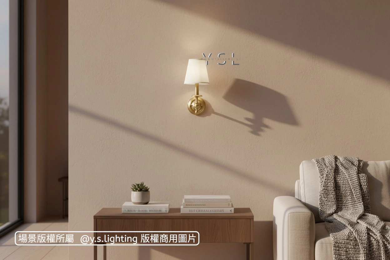 銅布曲壁燈-2款