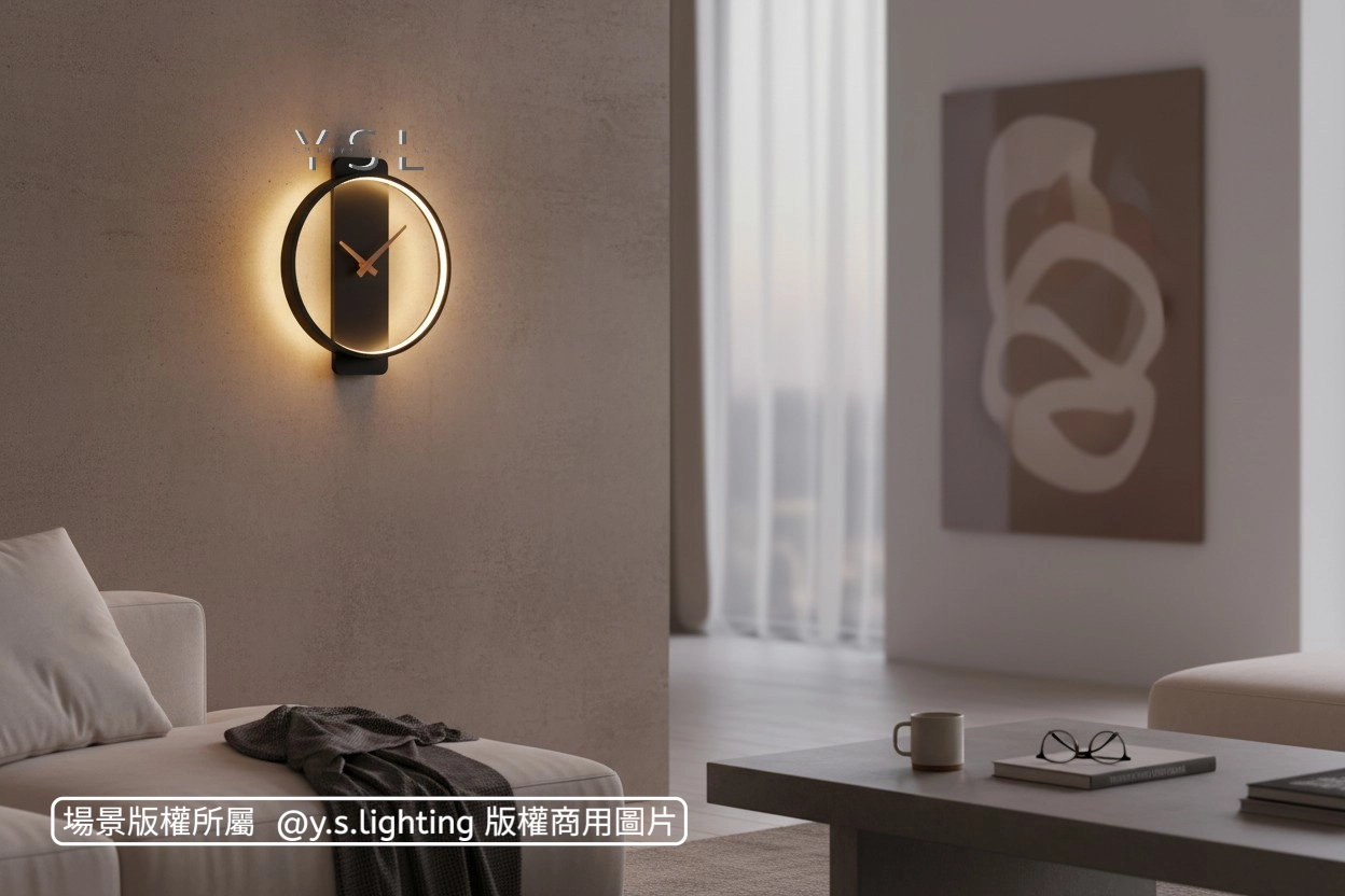 真時鐘壁燈-2款