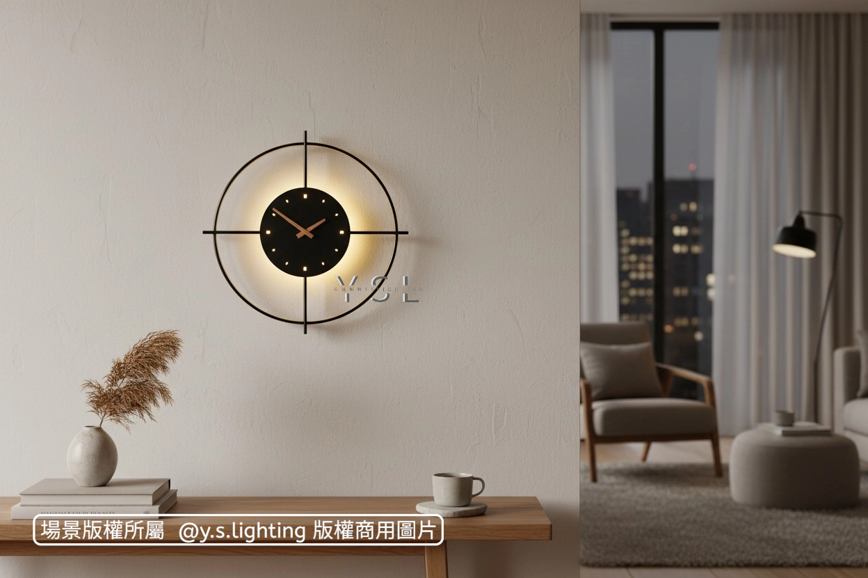 真時鐘壁燈-2款