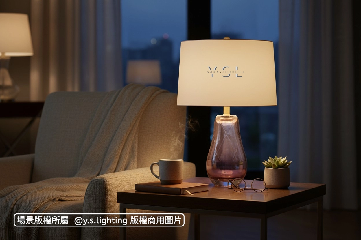 緞絲絮調檯燈-2款