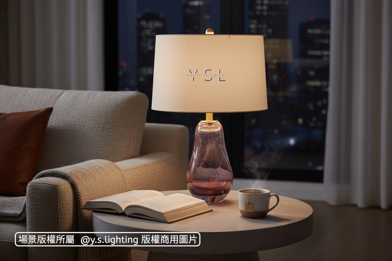 緞絲絮調檯燈-2款