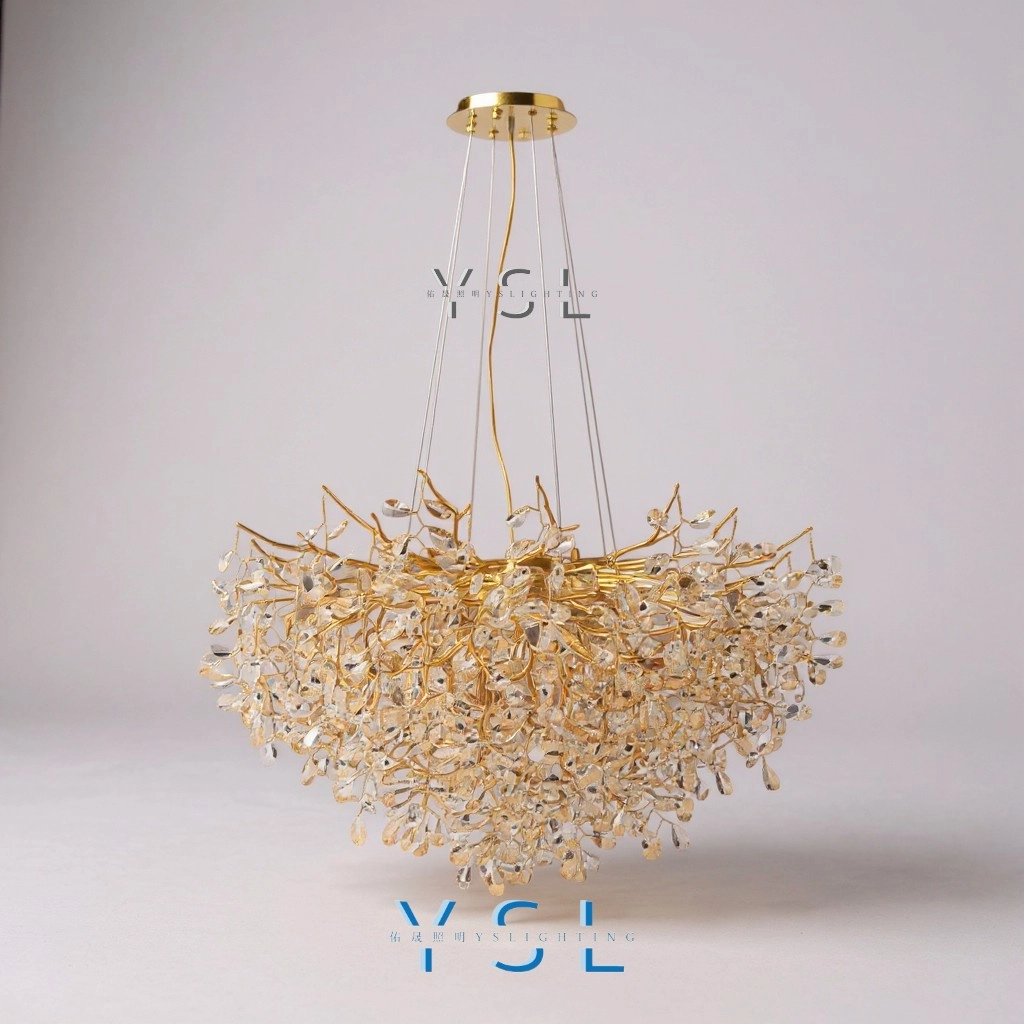 枝芯淚珠吊燈-圓款