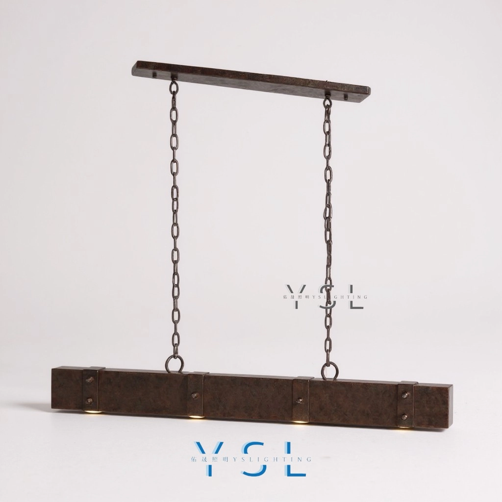 獷梁鋼木吊燈-2款