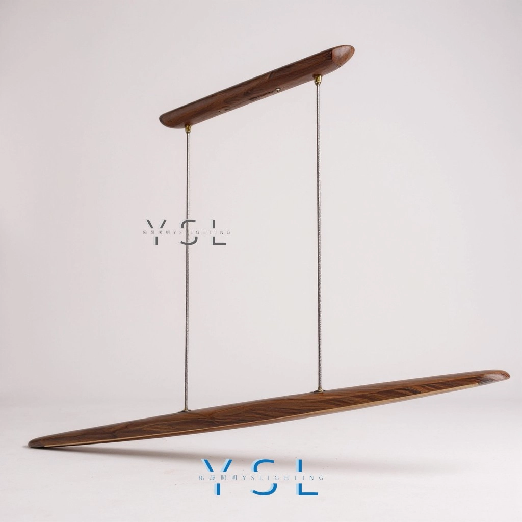 流梭雅木吊燈