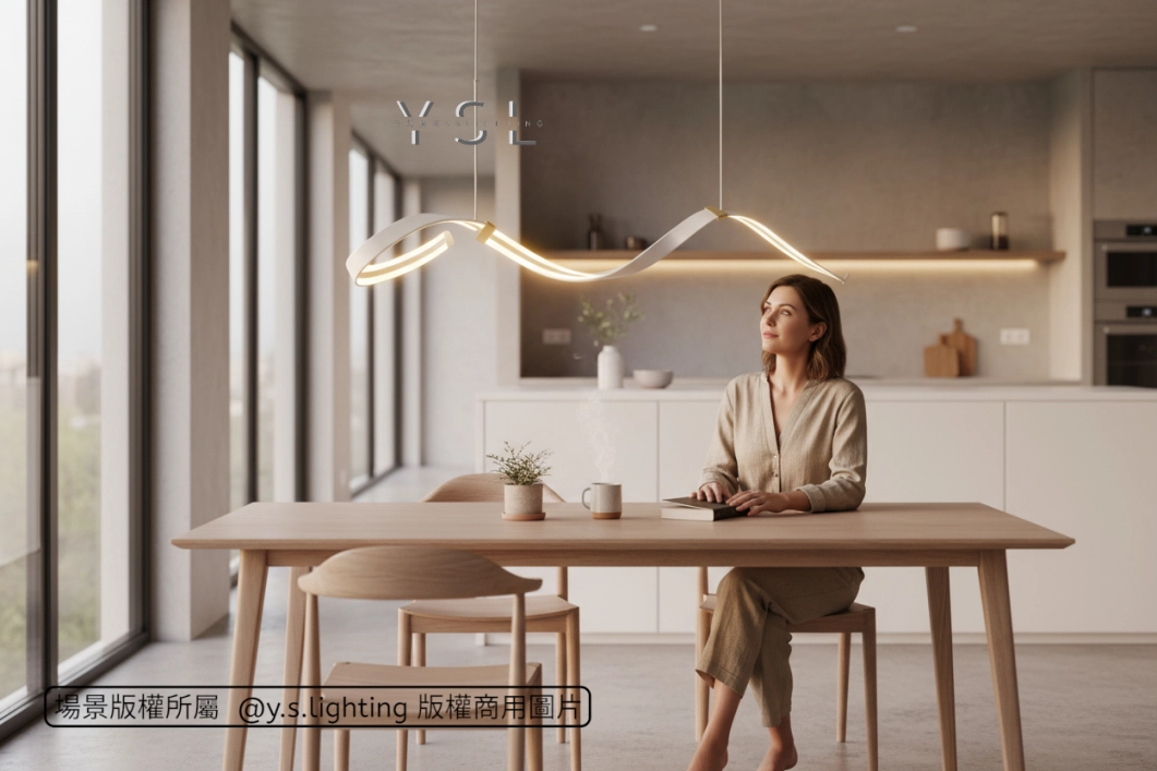 幾何交織吊燈-長款