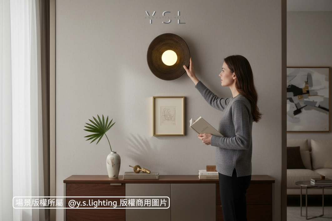 年輪藏月壁燈-2款