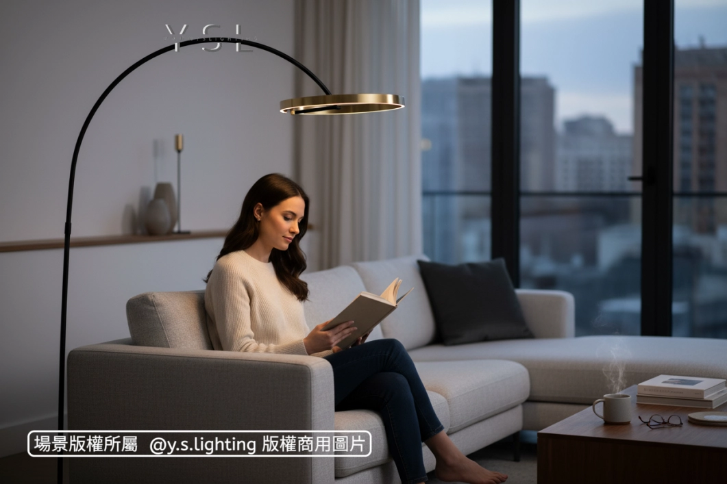 紐樂環舞落地燈