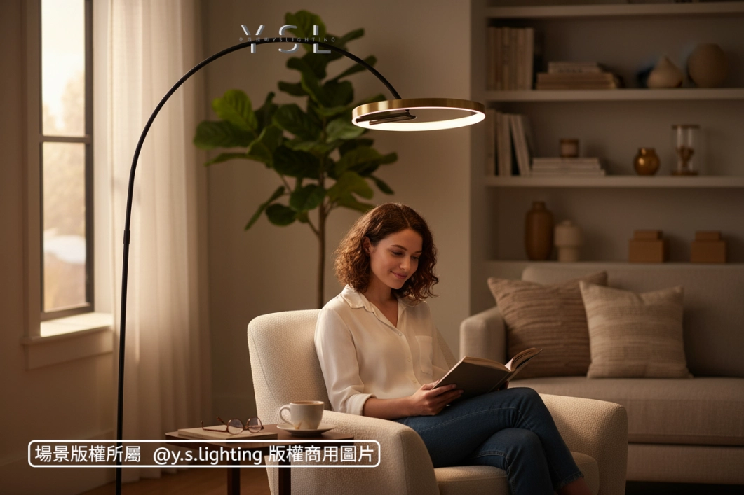 紐樂環舞落地燈