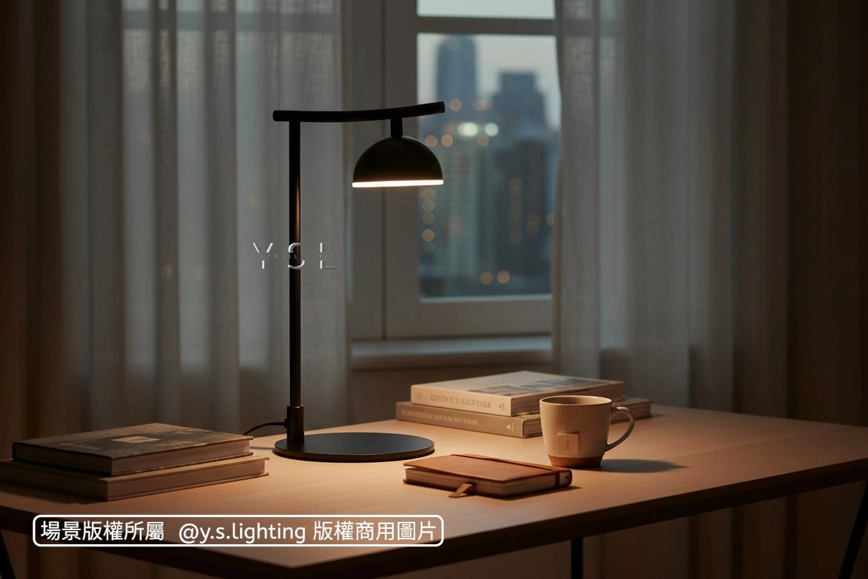 一彎新月檯燈