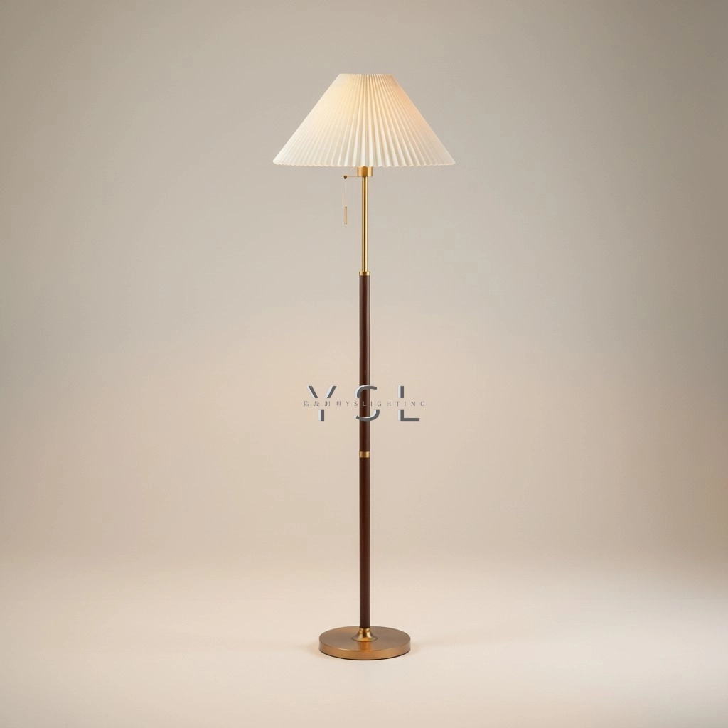 褶影落地燈