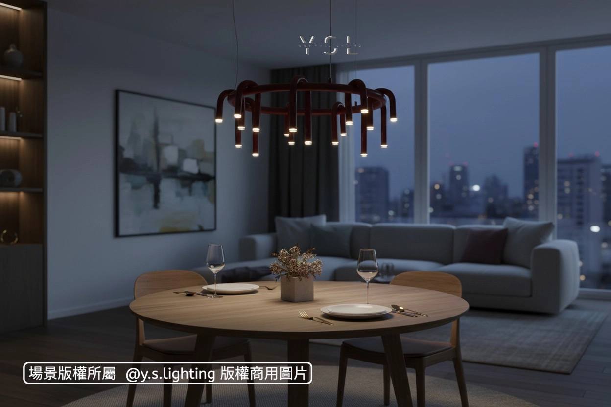 緋韻映照吊燈-圓款