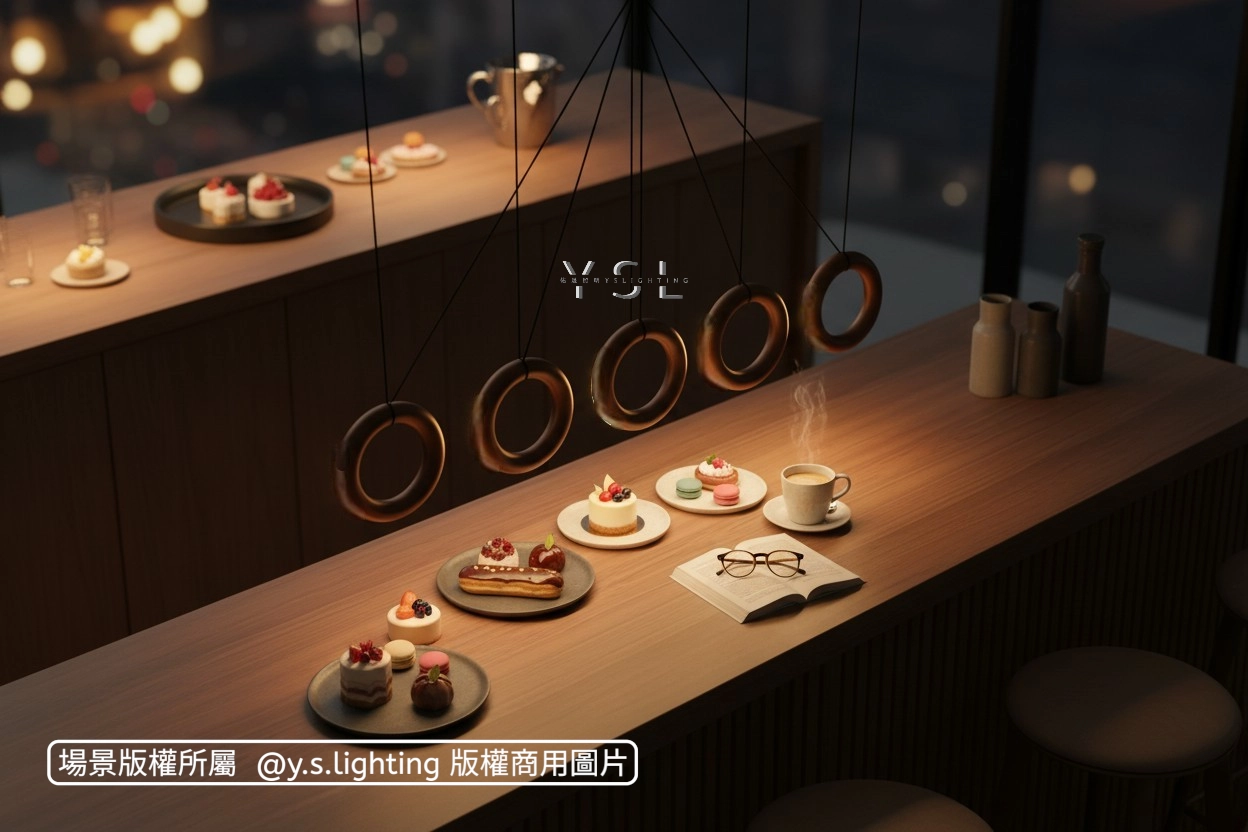 甜甜圈吊燈-長款