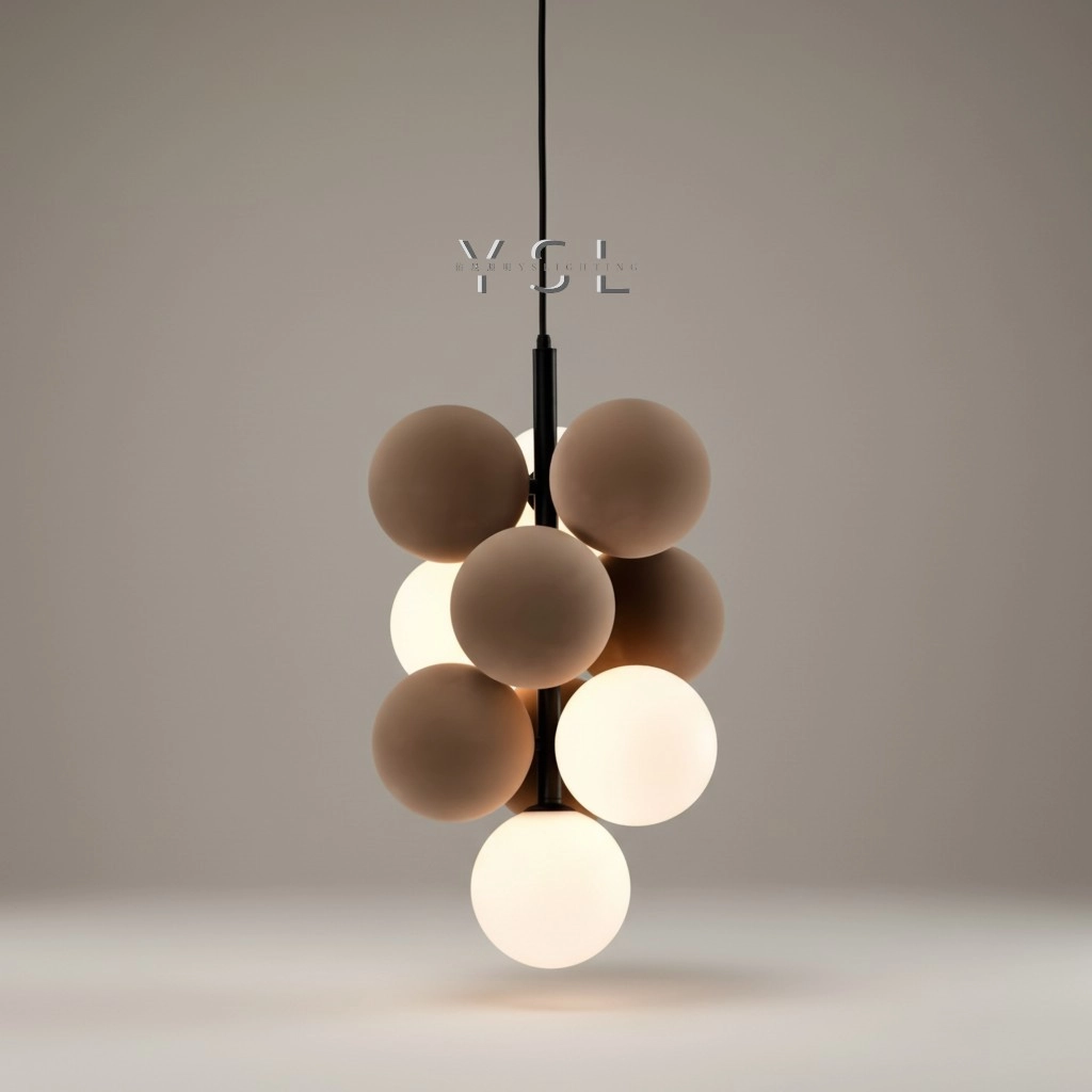 簇擁光球吊燈-直式-2款