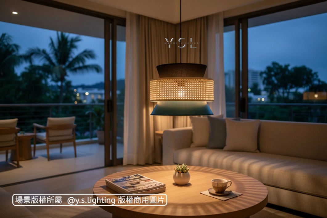溫藤牽影吊燈-2款