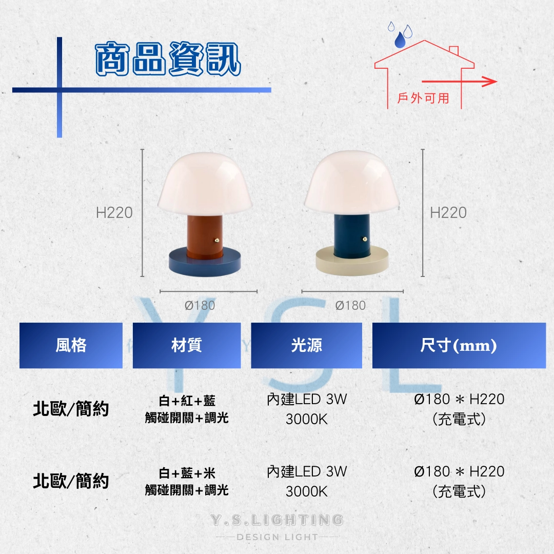 充電-WIME檯燈-2款