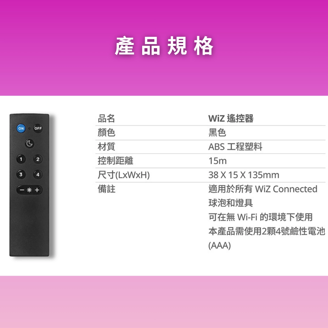 WiZ │專用遙控器
