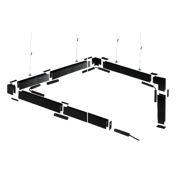 48V磁吸軌道｜取電模組、導電模組、側蓋、鋼索吊線