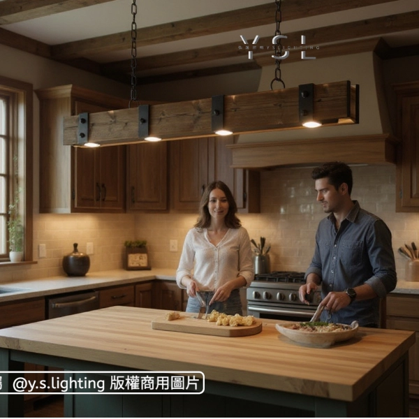 獷梁鋼木吊燈-2款