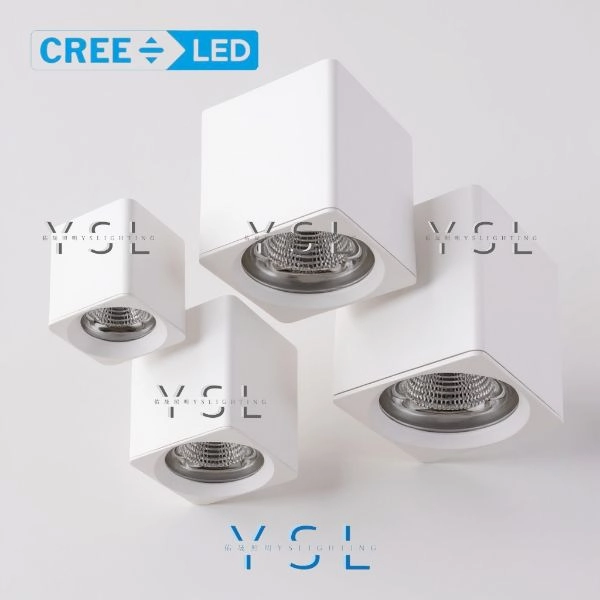 10W、20W、30W、40W │ 金屬內縮款-吸頂方燈