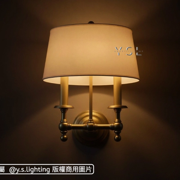 銅布曲壁燈-2款