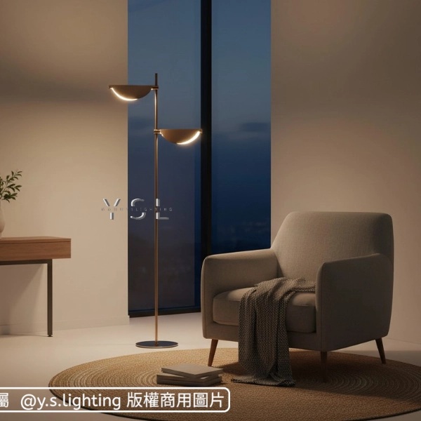 漣漪掠影落地燈