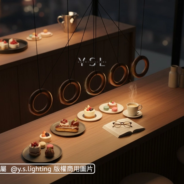 甜甜圈吊燈-長款