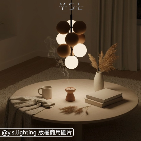 簇擁光球吊燈-直式-2款