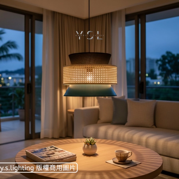 溫藤牽影吊燈-2款